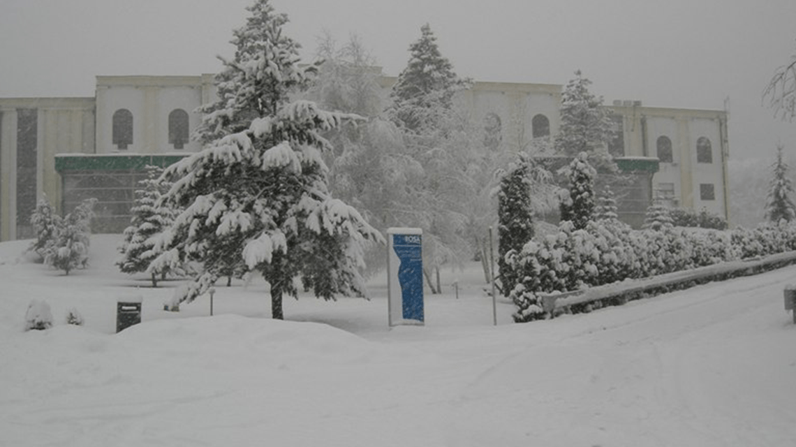 The first snow in Serbia